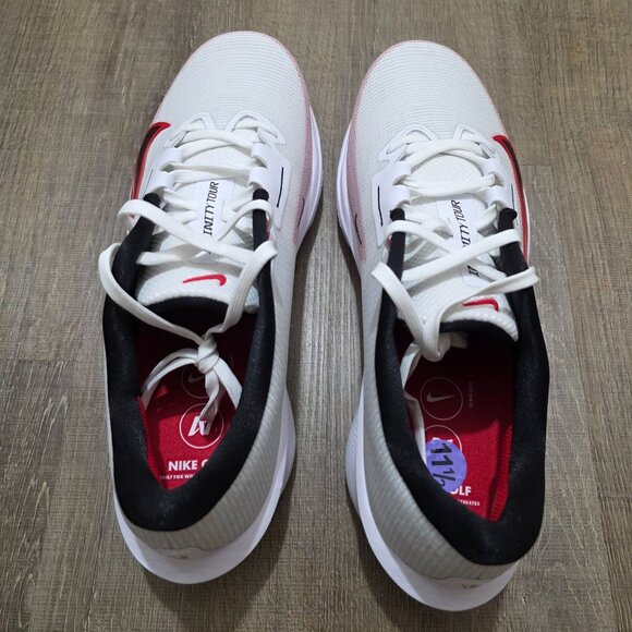 Nike Air Zoom Infinity Tour Golf Shoes FD0217-101 Mens 11.5 White Red main image 4